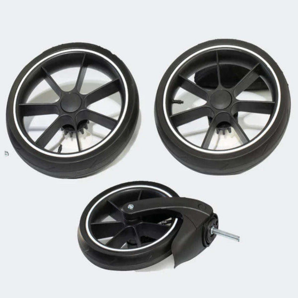 InnoPet® Premium Cozy Air-Filled Pneumatic Tyre Set Pet Stroller Replacement Part Innopet Silver Circle Pets