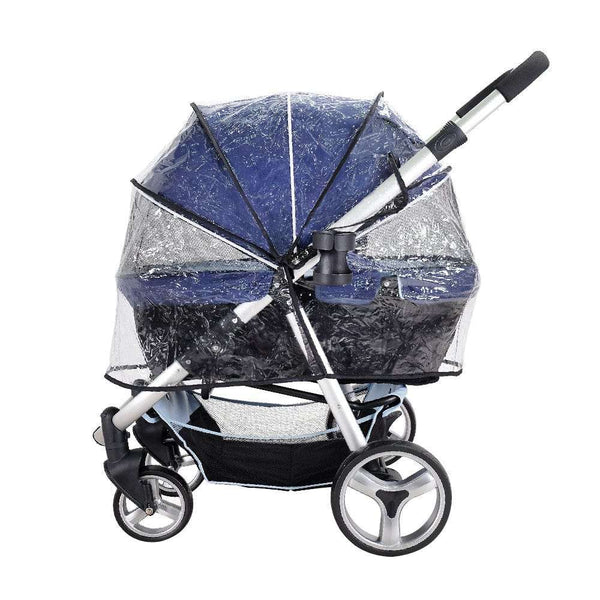 InnoPet® Retro Luxe Stroller Rain Cover Pet Stroller Accessories InnoPet Silver Circle Pets