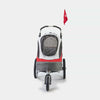 InnoPet® Sporty Deluxe Pet Pram & Dog Bike Trailer, Silver Circle Pets, Pet Strollers, Innopet,