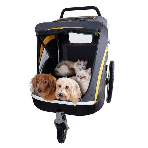 Innopet® Hercules 2.0 XL Dog Stroller & Trailer with Free Rain Cover Pet Strollers Innopet Silver Circle Pets