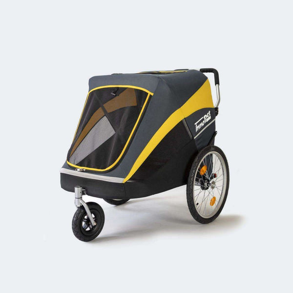 Innopet® Hercules 2.0 XL Dog Stroller & Trailer with Free Rain Cover Pet Strollers Innopet Silver Circle Pets