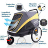 Innopet® Hercules 2.0 XL Dog Stroller & Trailer with Free Rain Cover Pet Strollers Innopet Silver Circle Pets