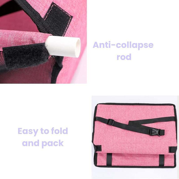 Julibee Bucket Dog Car Booster Dog Car Seat Julibees Silver Circle Pets