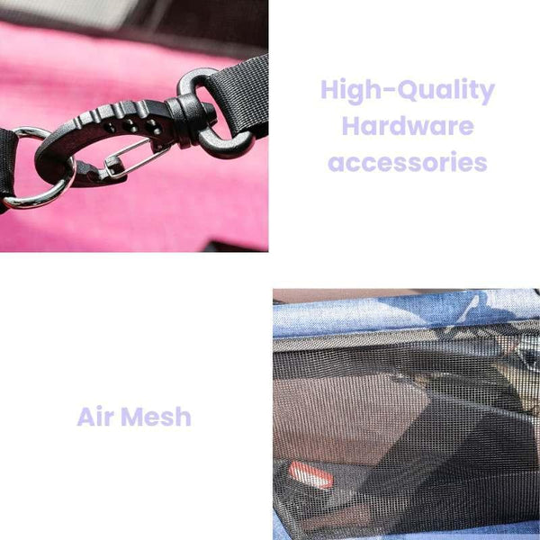 Julibee Bucket Dog Car Booster Dog Car Seat Julibees Silver Circle Pets