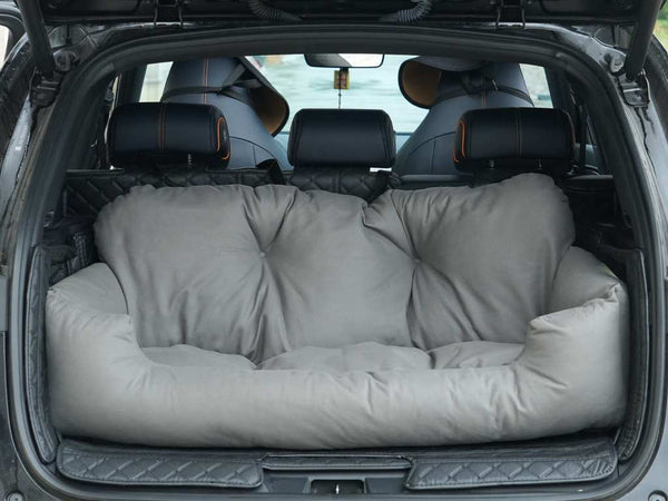 Julibee Fluff Dog Car Seat Bed Dog Car Seat Julibees Silver Circle Pets