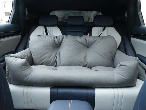 Julibee Fluff Dog Car Seat Bed Dog Car Seat Julibees Silver Circle Pets