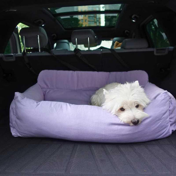 Julibee Luxury Large Dog Car Seat Bed Dog Car Seat Julibees Silver Circle Pets