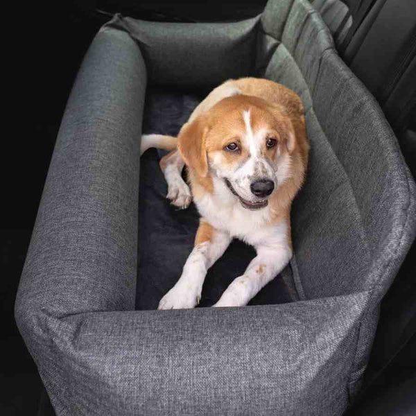 Julibee Luxury Large Dog Car Seat Bed Dog Car Seat Julibees Silver Circle Pets