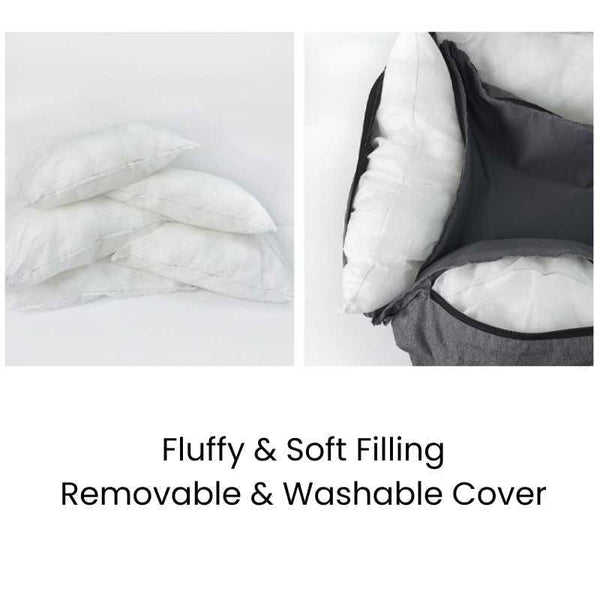 Julibee UltraSoft Large Dog Car Bed Dog Car Seat Julibees Silver Circle Pets