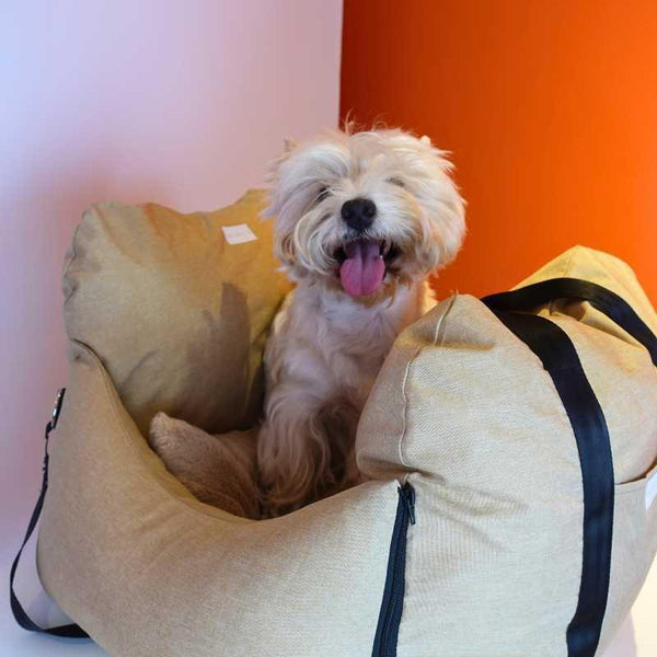 Julibee UltraSoft Large Dog Car Bed Dog Car Seat Julibees Silver Circle Pets