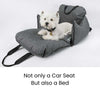 Julibee UltraSoft Large Dog Car Bed Dog Car Seat Julibees Silver Circle Pets