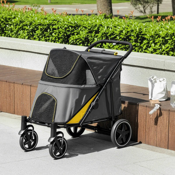PawHut 167V Foldable Large Pet Stroller
