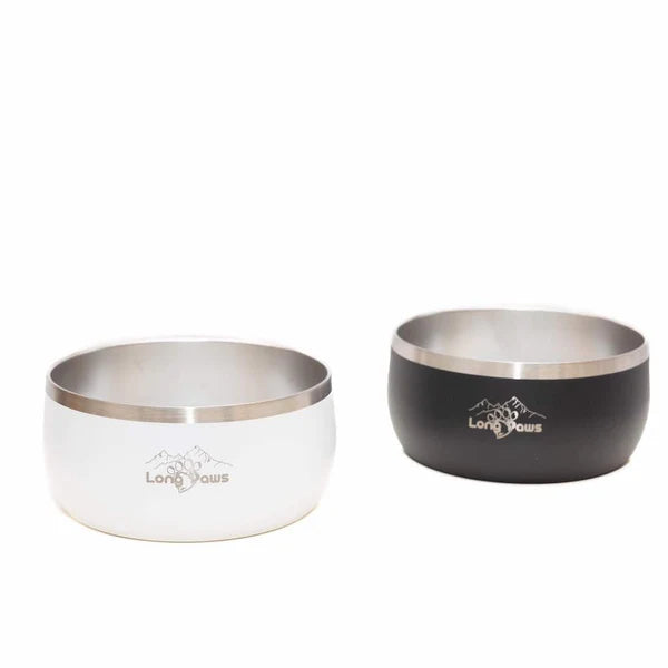 Long Paws - Lunar Bowl Set Pet Bowls, Feeders & Waterers Long Paws Silver Circle Pets