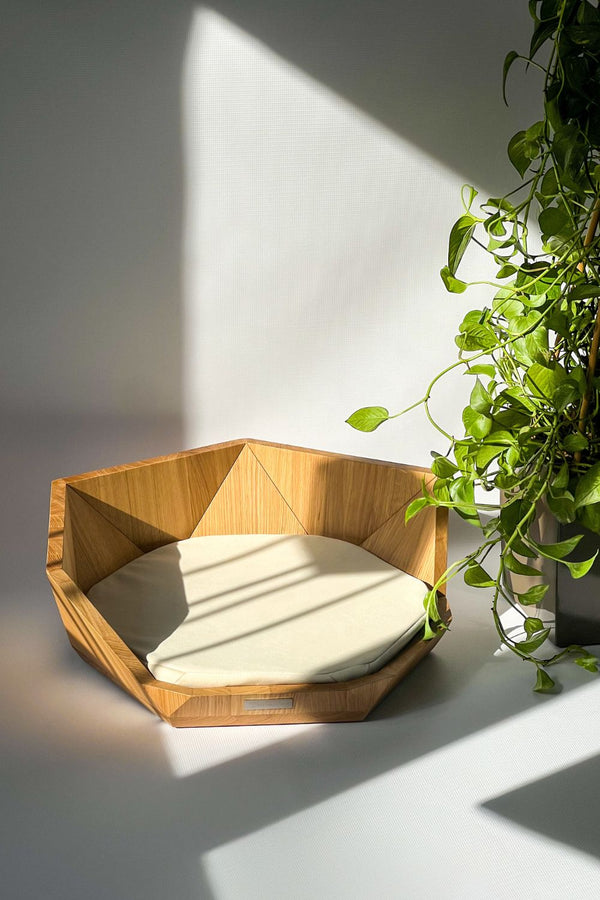 MISSOGNO Lotus Oak Orthopaedic Pet Bed Pet Bed MISSOGNO Silver Circle Pets