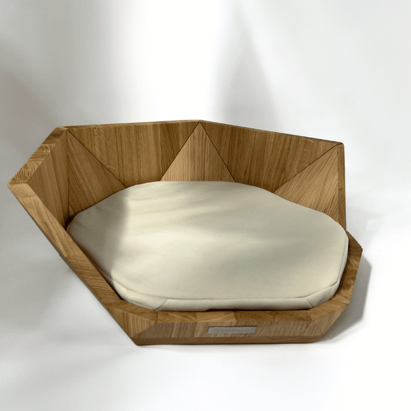 MISSOGNO Lotus Oak Orthopaedic Pet Bed Pet Bed MISSOGNO Silver Circle Pets