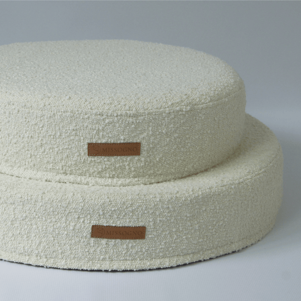 MISSOGNO Prestige Round Pet Bed Pet Bed MISSOGNO Silver Circle Pets