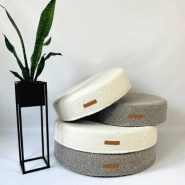 MISSOGNO Prestige Round Pet Bed Pet Bed MISSOGNO Silver Circle Pets