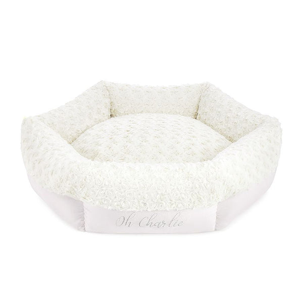 Oh Charlie Round Dog Bed Charlotte Dog Bed Oh Charlie Silver Circle Pets
