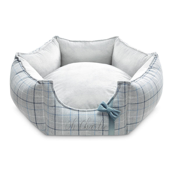 Oh Charlie Round Dog Bed Charm Dog Bed Oh Charlie Silver Circle Pets