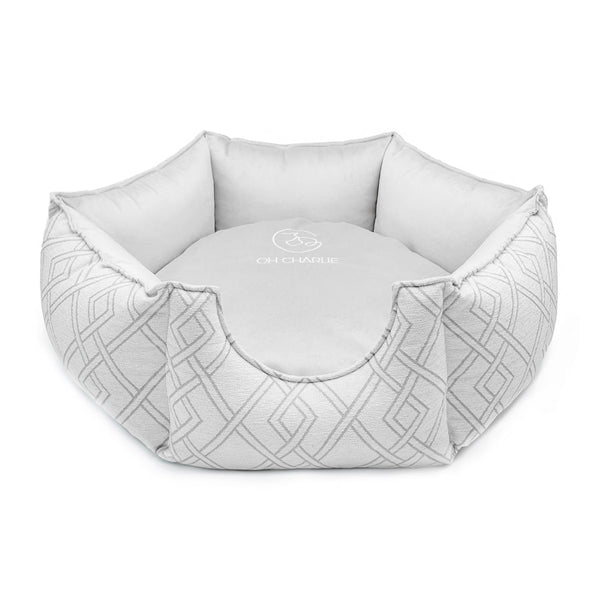 Oh Charlie Round Dog Bed Tivoli Dog Bed Oh Charlie Silver Circle Pets