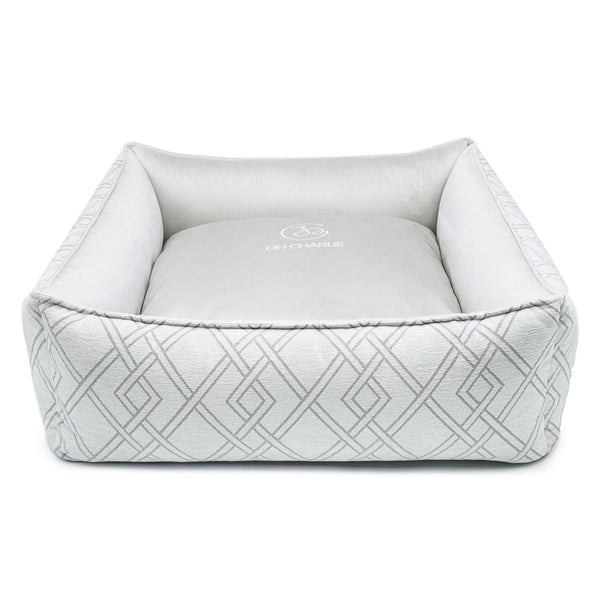 Oh Charlie Square Dog Bed Tivoli Deluxe Dog Bed Oh Charlie Silver Circle Pets
