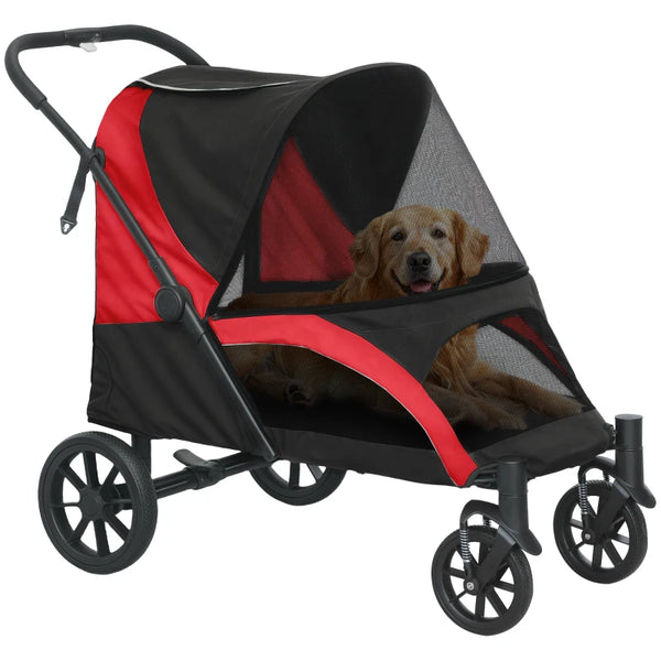PawHut 210V Shock Absorbing Large Pet Stroller