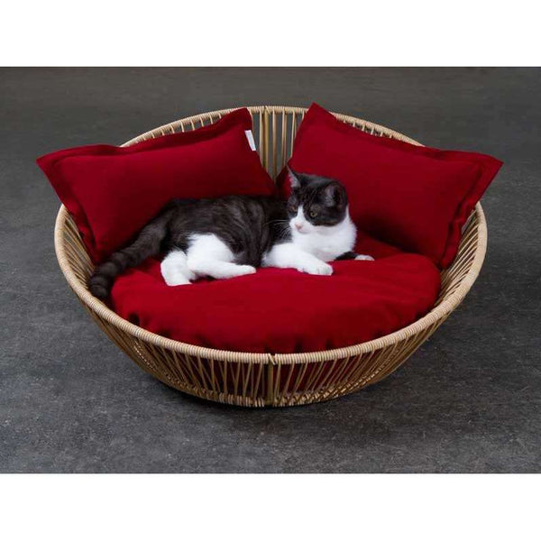 Pet Interiors Braided Cat Basket SIRO Saleen Cat Bed Pet Interiors Silver Circle Pets