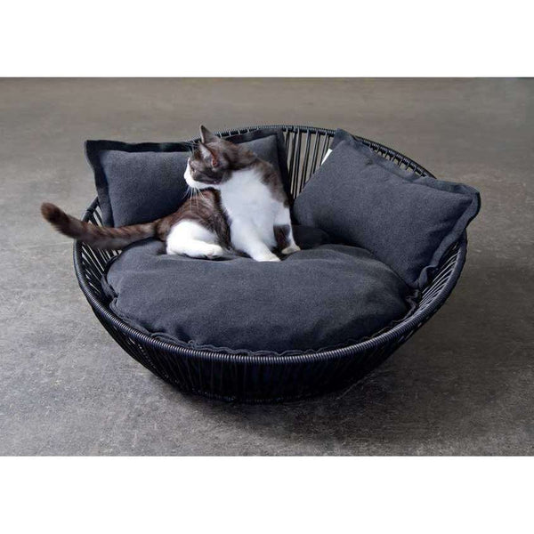 Pet Interiors Braided Cat Basket SIRO Saleen Cat Bed Pet Interiors Silver Circle Pets