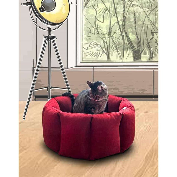 Pet Interiors Calming Cat Nest BLOOM Cat Bed Pet Interiors Silver Circle Pets