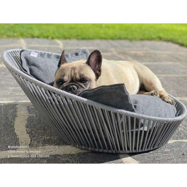 Pet Interiors Calming Dog Nest SIRO Twist Dog Bed Pet Interiors Silver Circle Pets
