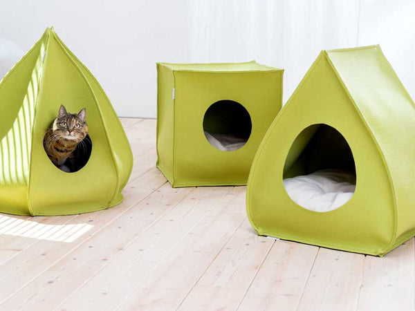 Pet Interiors Cat Cave Bed MOOD Cat House Pet Interiors Silver Circle Pets