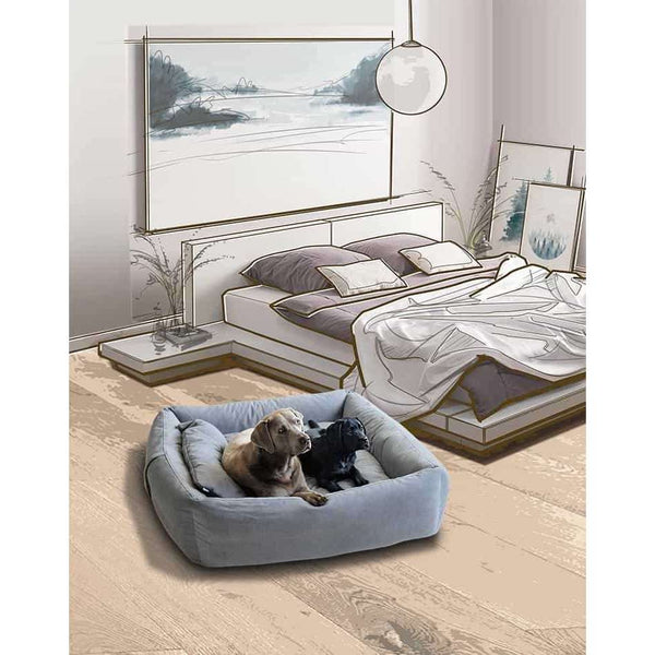 Pet Interiors Fabric Dog Bed BOOX Dog Bed Pet Interiors Silver Circle Pets