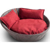 Pet Interiors Faux Leather Pet Bed CHESTER Cat Bed Pet Interiors Silver Circle Pets