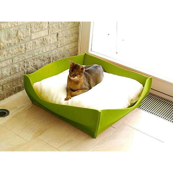 Pet Interiors Felt Cat Basket BOWL Cat Bed Pet Interiors Silver Circle Pets