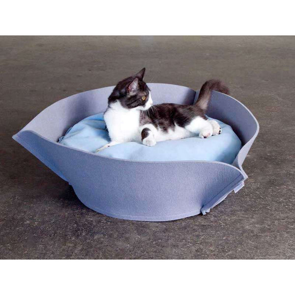 Pet Interiors NOOK Felt Designer Cat Bed Cat Bed Pet Interiors Silver Circle Pets