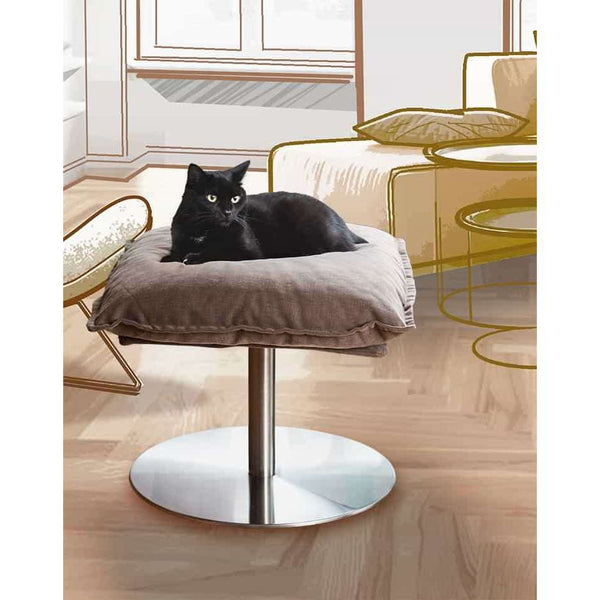 Pet Interiors Poet Designer Cat Bed Cat Bed Pet Interiors Silver Circle Pets