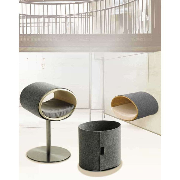 Pet Interiors Rondo Cat Bed Scratch Cover Cat Bed Pet Interiors Silver Circle Pets