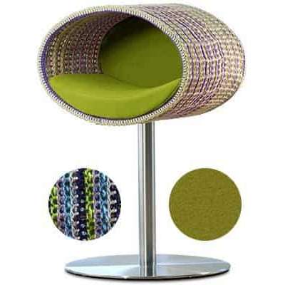 Pet Interiors Rondo Crochet Cat Bed Stand Cat Bed Pet Interiors Silver Circle Pets