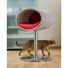 Pet Interiors Rondo Crochet Cat Bed Stand Cat Bed Pet Interiors Silver Circle Pets