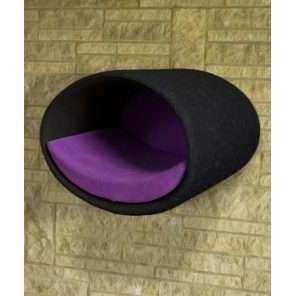 Pet Interiors Rondo Felt Cat Wall Climber Cat Bed Pet Interiors Silver Circle Pets