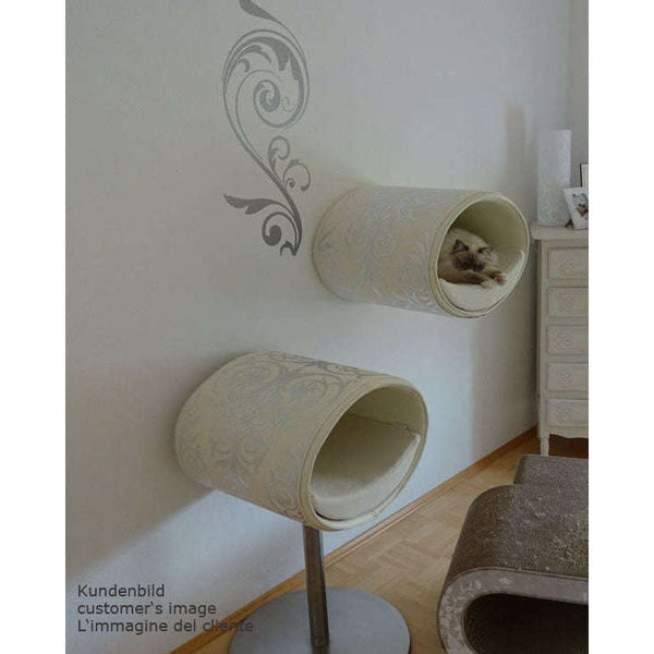 Pet Interiors Rondo Felt Cat Wall Climber Cat Bed Pet Interiors Silver Circle Pets