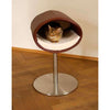 Pet Interiors Rondo Leatherette Cat Bed Stand Cat Bed Pet Interiors Silver Circle Pets