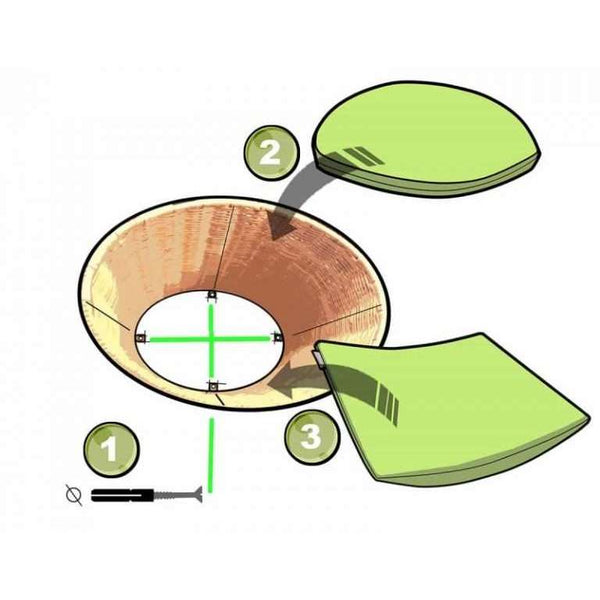 Pet Interiors Rondo Leatherette Cat Wall Climber Cat Bed Pet Interiors Silver Circle Pets