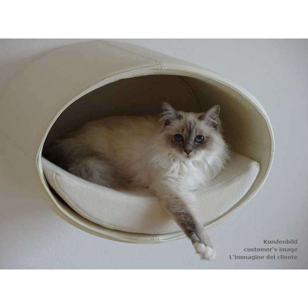 Pet Interiors Rondo Leatherette Cat Wall Climber Cat Bed Pet Interiors Silver Circle Pets