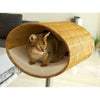 Pet Interiors Rondo Wicker Cat Bed Stand, Silver Circle Pets, Cat Bed, Pet Interiors,