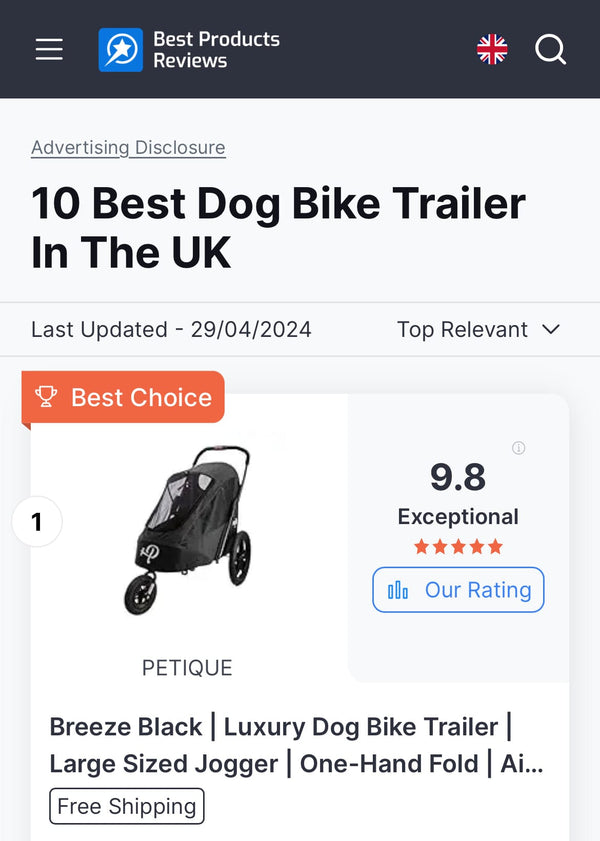 Petique Breeze Pet Jogger Stroller Pet Strollers Petique Silver Circle Pets