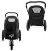 Petique Breeze Pet Jogger Stroller incl. Free Rain Cover & Bike Adapter Pet Strollers Petique Silver Circle Pets