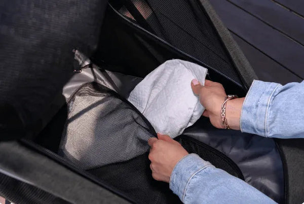 Petique Breeze Pet Jogger Stroller incl. Free Rain Cover & Bike Adapter Pet Strollers Petique Silver Circle Pets