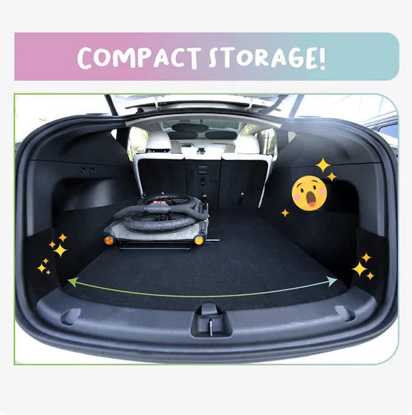 Petique Breeze Pet Jogger Stroller incl. Free Rain Cover & Bike Adapter Pet Strollers Petique Silver Circle Pets