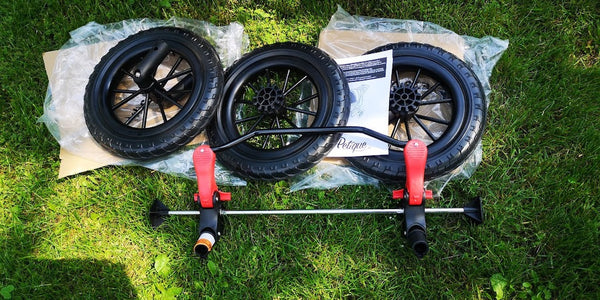 Petique Chinook Pet Stroller incl. Free Rain Cover Pet Strollers Petique Silver Circle Pets